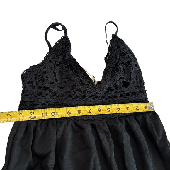 Say What? Black Spaghetti Strap Maxi Dress Size Small - Picture 11 of 16